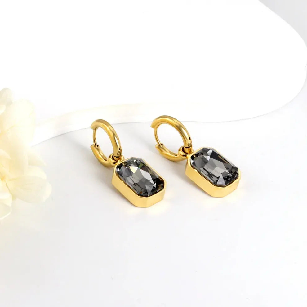 Black Diamante statement Earrings