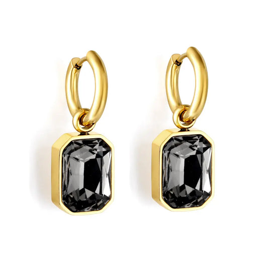 Black Diamante statement Earrings