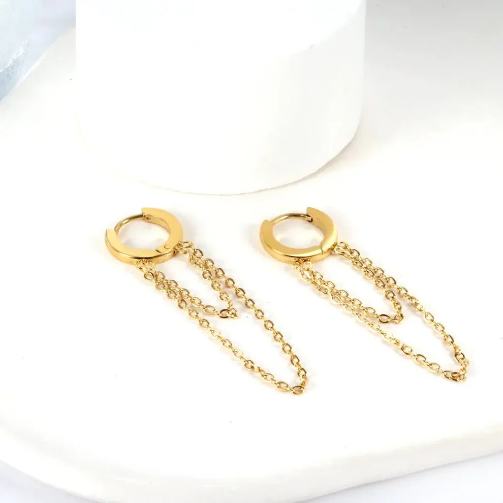 Aura Drop chain Earrings