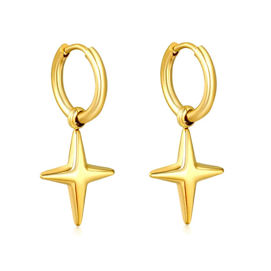 Cross shaped deop Earrings